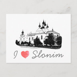 Postal Me encanta la arquitectura de Bielorrusia de Sloni