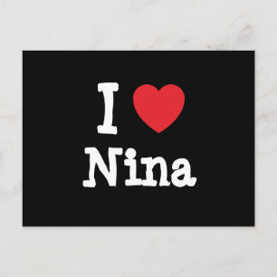 Postal Me encanta la camiseta de Nina