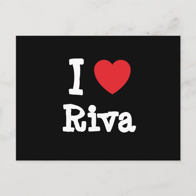 Postal Me encanta la camiseta de Riva (Anverso)