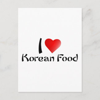 POSTAL ME ENCANTA LA COMIDA COREANA