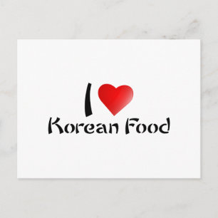 POSTAL ME ENCANTA LA COMIDA COREANA