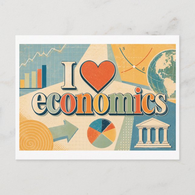 Postal "Me [encanta] la economía" (Anverso)