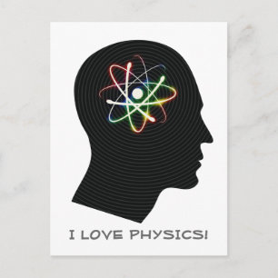 Postal ME ENCANTA LA FÍSICA Geek