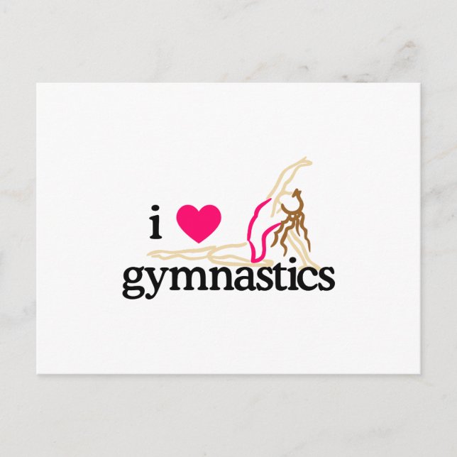 POSTAL ME ENCANTA LA GIMNASTICA (Anverso)