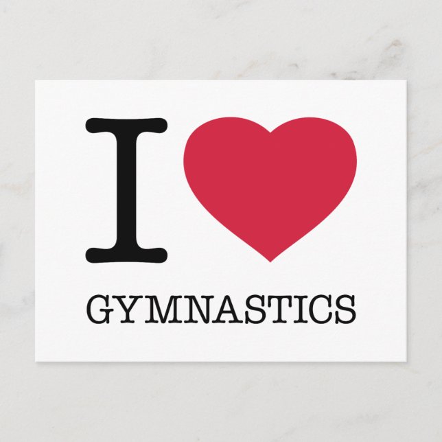 POSTAL ME ENCANTA LA GIMNASTICA (Anverso)