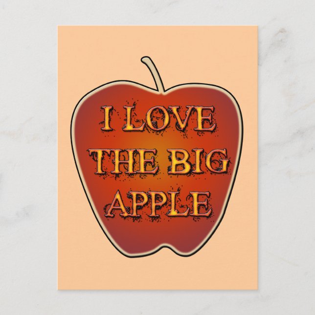 POSTAL ME ENCANTA LA GRAN MANZANA (Anverso)