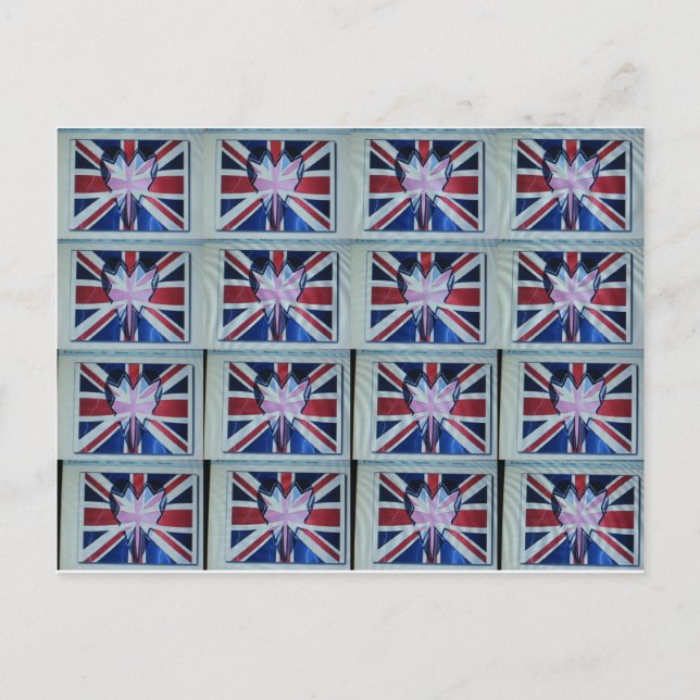 Postal Me encanta la impresión de arte en Inglaterra (Anverso)