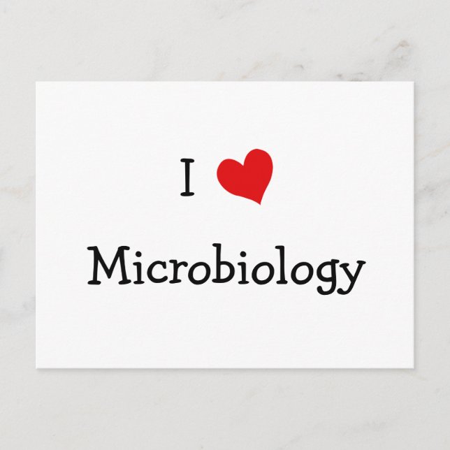 Postal Me encanta la microbiología (Anverso)