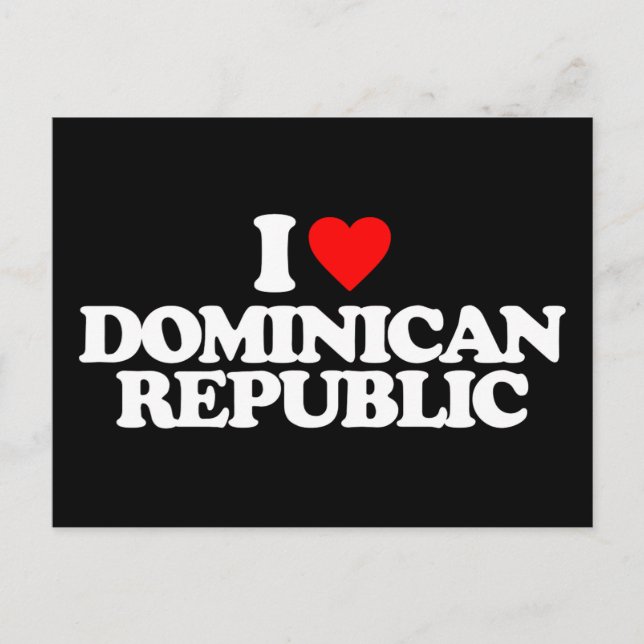 POSTAL ME ENCANTA LA REPÚBLICA DOMINICANA (Anverso)