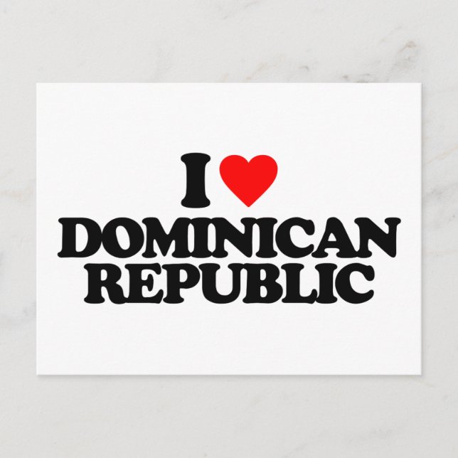 POSTAL ME ENCANTA LA REPÚBLICA DOMINICANA (Anverso)