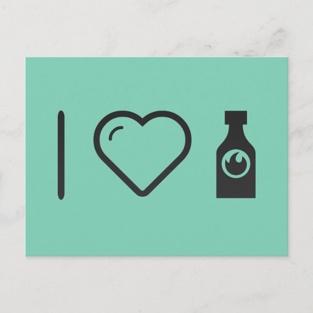 Postal Me Encanta La Salsa Caliente (Anverso)