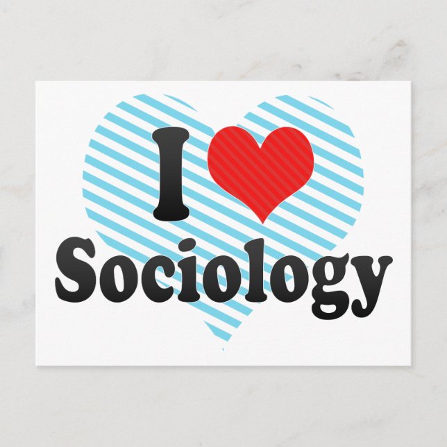 Postal Me encanta la sociología (Anverso)