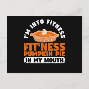 Postal Me encanta la tarta de calabaza fitness fit'ness e