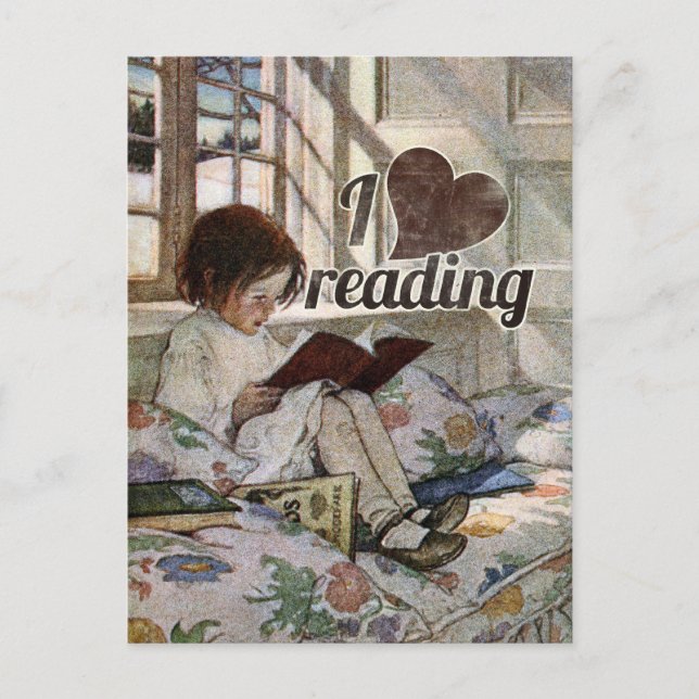 Postal Me Encanta Leer (Anverso)