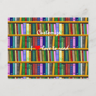 Postal Me encanta leer Books Thunder_Cove