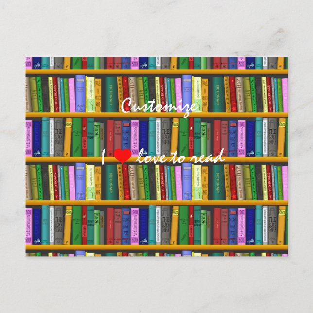 Postal Me encanta leer Books Thunder_Cove (Anverso)