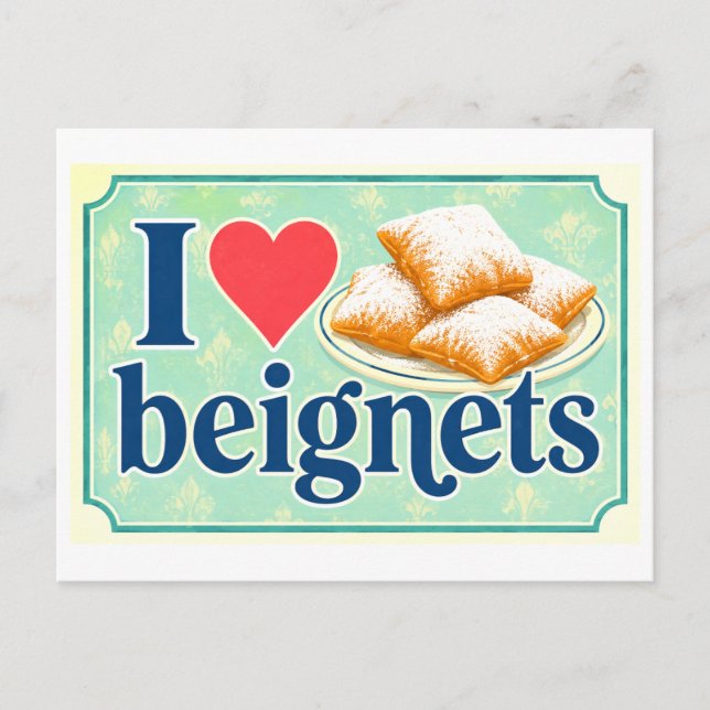 Postal "Me [encanta] los buñuelos" (Anverso)