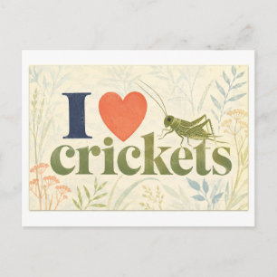 Postal "Me [encanta] los grillos"