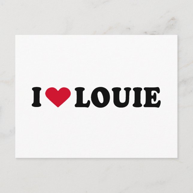 POSTAL ME ENCANTA LOUIE (Anverso)