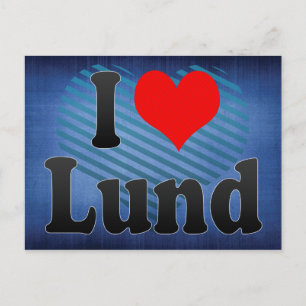 Postal Me Encanta Lund, Suecia. Jag Alskar Lund, Suecia