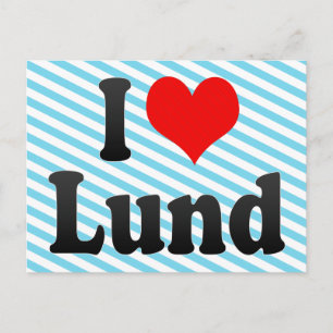 Postal Me Encanta Lund, Suecia. Jag Alskar Lund, Suecia