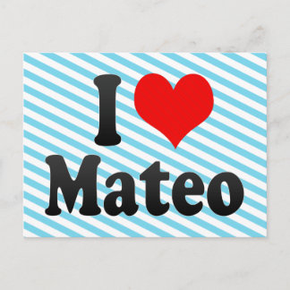 Postal Me encanta Mateo
