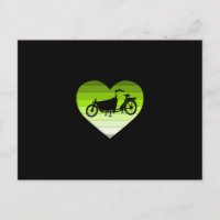 Me encanta mi bicicleta de carga - Corazón retro v