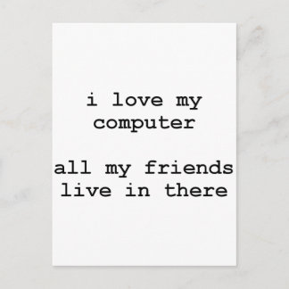Postal me encanta mi computadora