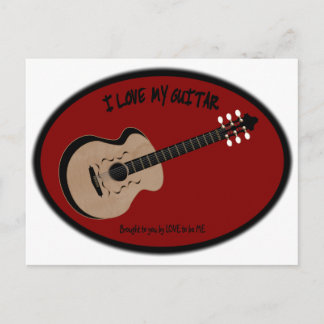 POSTAL ME ENCANTA MI GUITARRA - ME ENCANTA SER MÍ