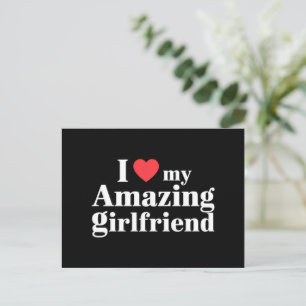 Postal Me Encanta Mi Increíble Novia, Corazón Mi Fe Calie