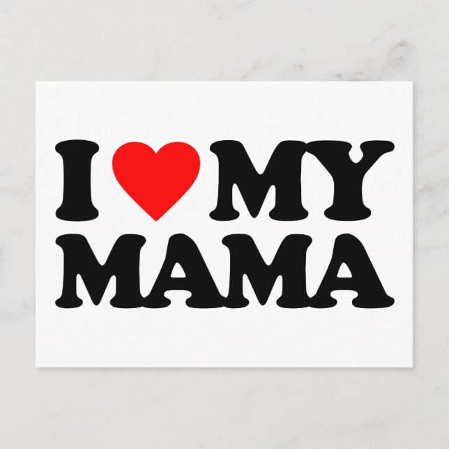 POSTAL ME ENCANTA MI MAMA (Anverso)