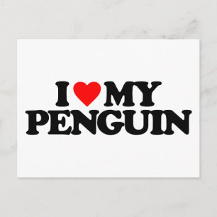 POSTAL ME ENCANTA MI PENGUINA