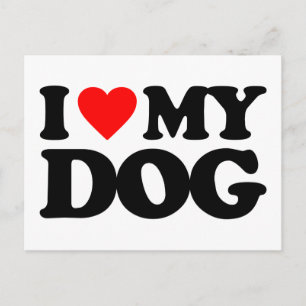 POSTAL ME ENCANTA MI PERRO