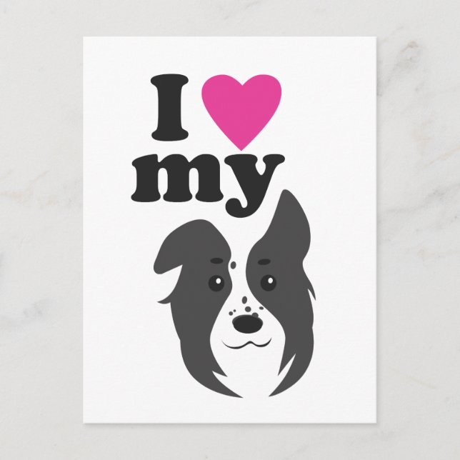 Postal ¡Me Encanta Mi Perro! (Anverso)