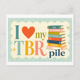Postal "Me encanta mi pila de TBR"