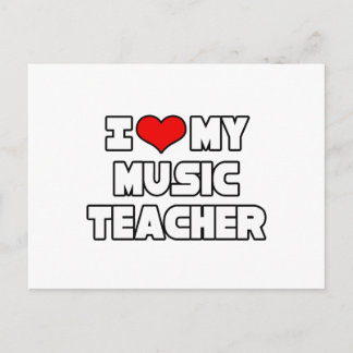 Postal Me encanta mi profesor de música
