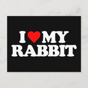 POSTAL ME ENCANTA MI RABBIT