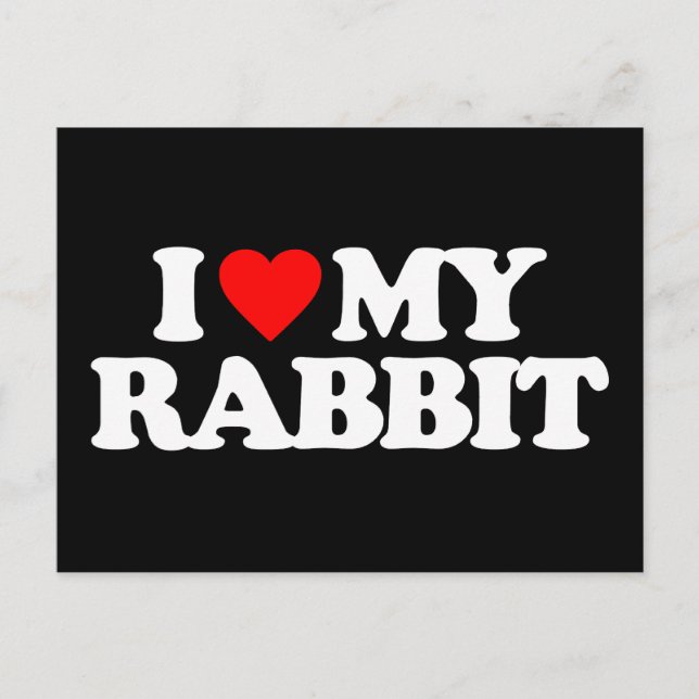 POSTAL ME ENCANTA MI RABBIT (Anverso)