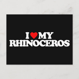 POSTAL ME ENCANTA MI RHINOCEROS