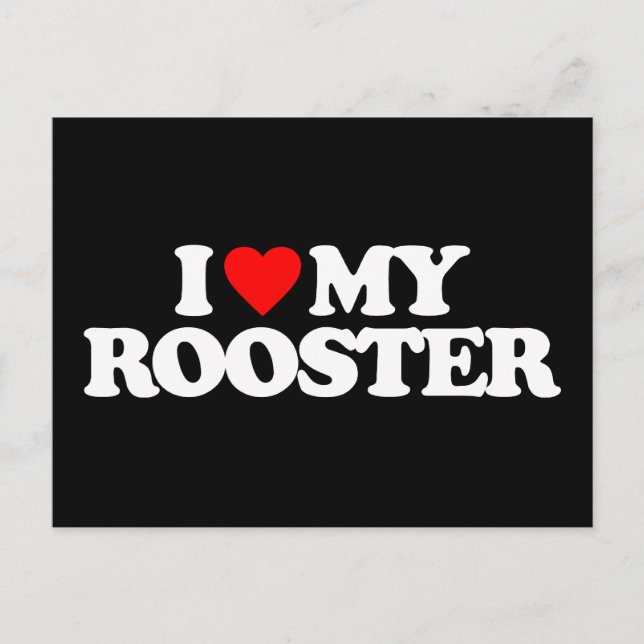 POSTAL ME ENCANTA MI ROOSTER (Anverso)