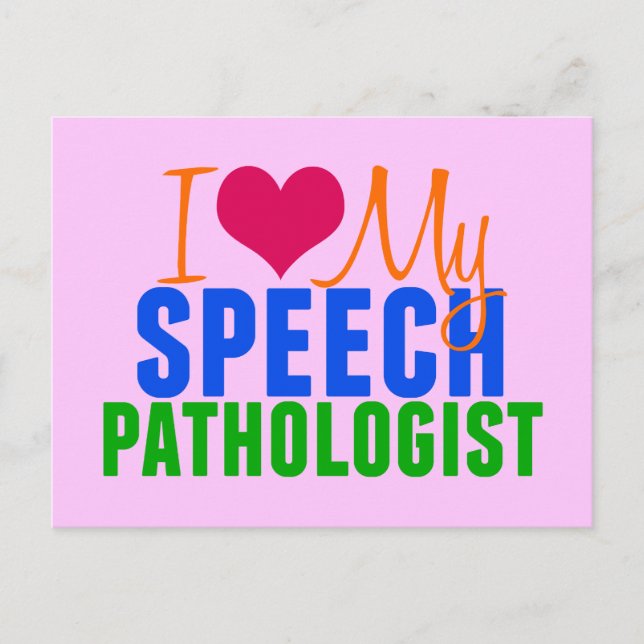 Postal Me encanta mi SLP (rosa) (Anverso)