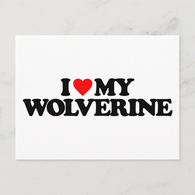 POSTAL ME ENCANTA MI WOLVERINE (Anverso)