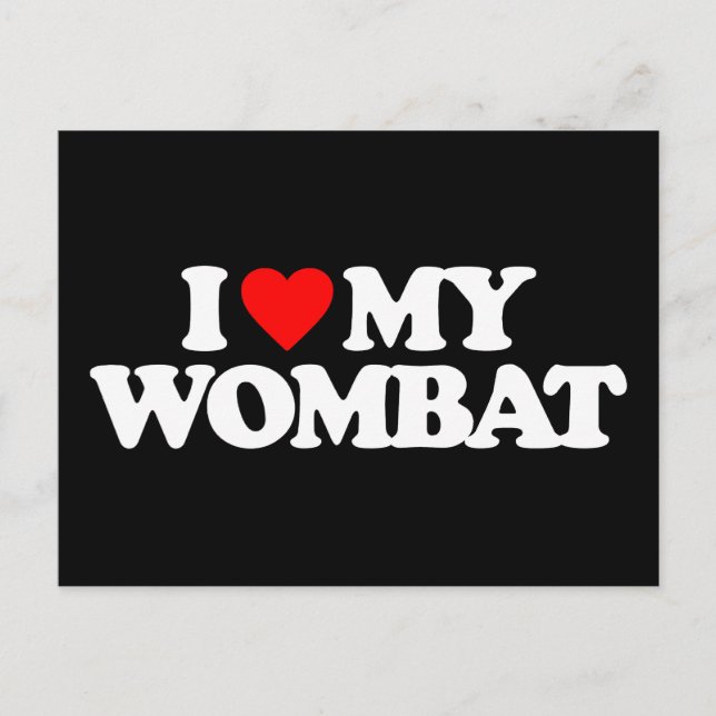 POSTAL ME ENCANTA MI WOMBAT (Anverso)