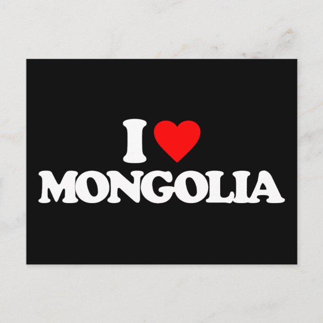 POSTAL ME ENCANTA MONGOLIA (Anverso)