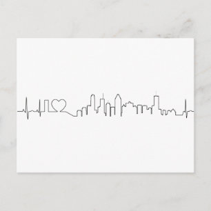 Postal Me encanta Montreal en un extraordinario estilo de