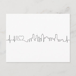 Postal Me encanta Montreal en un extraordinario estilo de