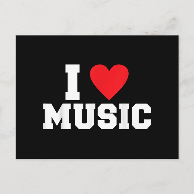 Postal Me encanta Music Lover (Anverso)