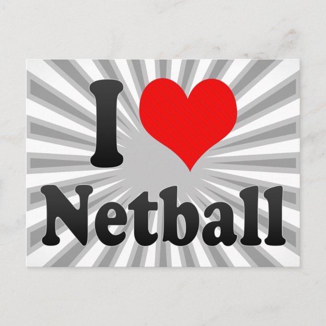 Postal Me encanta Netball (Anverso)