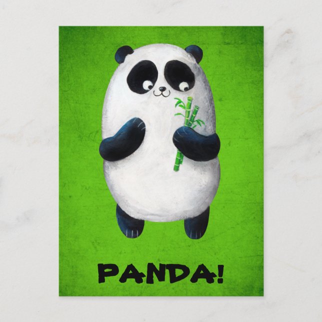 Postal Me encanta Panda (Anverso)