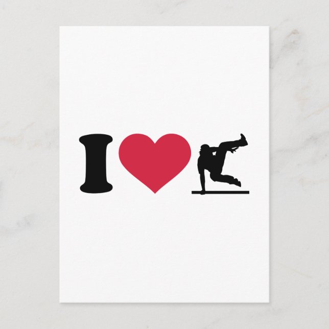 Postal Me encanta Parcouring (Anverso)